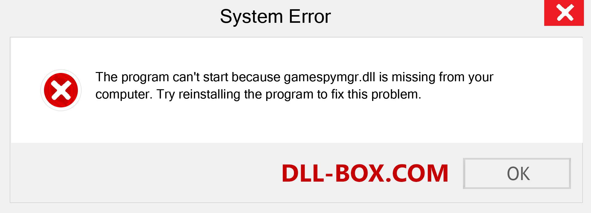  gamespymgr.dll file is missing?. Download for Windows 7, 8, 10 - Fix  gamespymgr dll Missing Error on Windows, photos, images